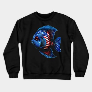 Patriotic Blue Tang Crewneck Sweatshirt